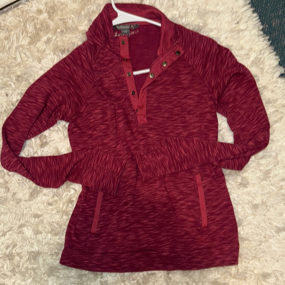 Avalanche Quarter Snap Button Pullover Sweater - image 1